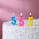 Candle in a cake on a skewer, number 5, mix, 4.5x2.5 cm