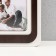 Photo frame LHDF "Love Birds" 46x51 in 6 photos 10x15 cm, col. Wenge-white (plastic screen)