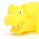 Brying toy "Funny Pig" for dogs, grunting, 19 cm, yellow