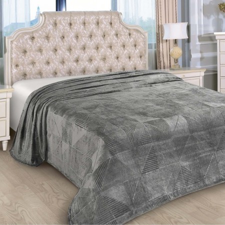 Domino plaid 200x205cm, Velsoft 250g/m, PE100%