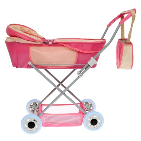 Puppet stroller No. 4, pink color with beige-1