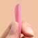 Patch nails, 24 pcs, ballerina shape, pale pink color