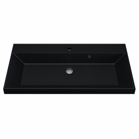 Sink uperwood Classic quartz 90 cm, quartz, black matte, space-4