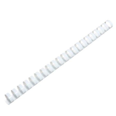 Plastic binding springs, d = 19mm, 100 pieces, sew 131-170 sheets, white, Geleos-3