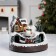 LED figure "Train and Snowman" 20 × 20 × 16 cm, polystone, AAX3 batteries (not complete), USB, glow warm white