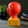 Piggy bank "Boxing glove" red gold, 15x12x24cm