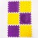 Modular massage rug ortho puzzle "Assorted", 12 modules, color mix