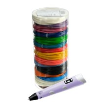 Set in a 3D tube 3D handle with a purple display + plastic ABS 15 cv/10 m. + Stencils