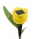 Garden lamp on the sunny battery "Yellow Tulip", 4.5 × 29 × 4.5 cm, 1 Led, glow white