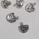 Decor for creativity Metal "Lazvets with the baby" silver 1.5x1.7 cm