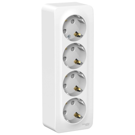 Four sketch SE BLANCA, 16 A, 250 V, invoice, with salary, curtains, IP20, white, Blnra011411