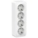 Four sketch SE BLANCA, 16 A, 250 V, invoice, with salary, curtains, IP20, white, Blnra011411