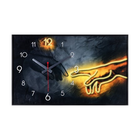Carty clock is wall-mounted, interior "hand", 57 x 35 x 4 cm, silent-2