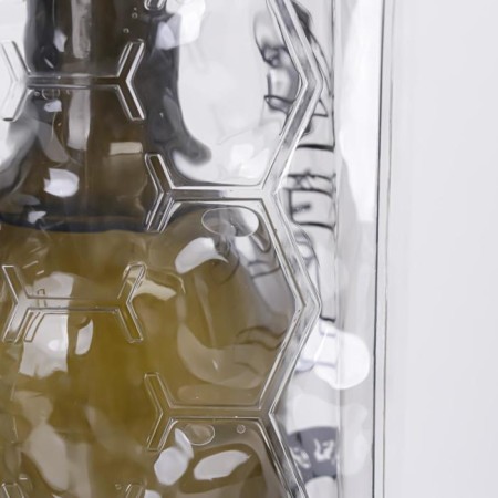 Gift package made of plastic for a bottle, packaging, “Cold Heart”, 11 x 36 x 11 cm-6