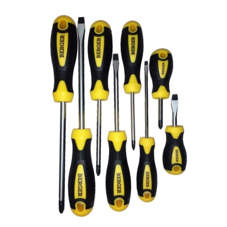 Set of screwdrivers Berger, 8 items