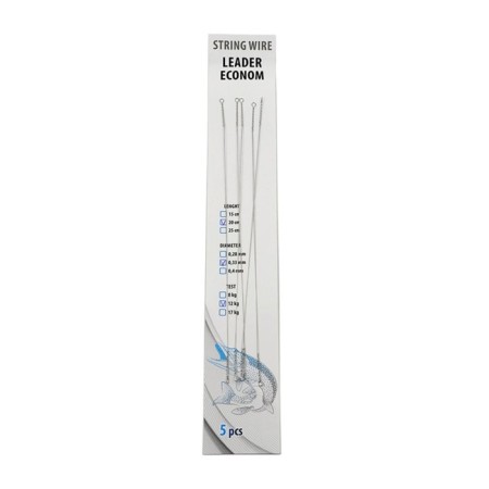 Land string Namazu Leader, D = 0.40 mm, l = 25 cm, test = 17 kg, packaging, 5 pcs.