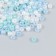 Glass beads 6/0 "Blue Melange" 10 g