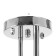 Chandelier 91287/3 E27 40W white-chrom 52x15x25 cm Bayerlux