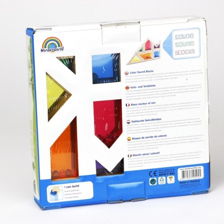 Wooden toy Rainbow blocks "Color and Sound", with a sound effect-6