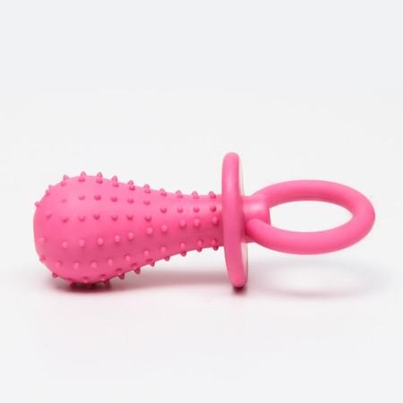 Chewing toy "Dummage for the baby", TPR, 14.5 cm, pink-2