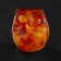 Souvenir "Owl", amber