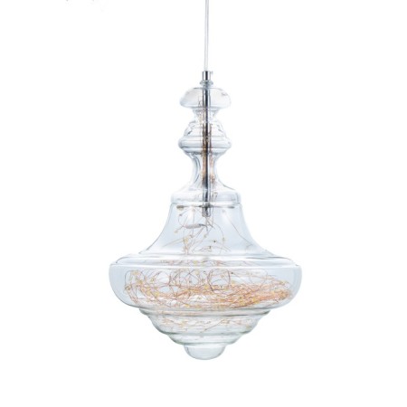 Bayerlux Lamp "Wilhelm" LED 15W 4000K Transparent 30x30x45-145cm-4