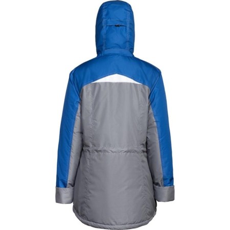 The jacket is insulated, the color is gray/cornflower, size 44-46, height 170-176-2