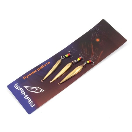 Vertical "Yaman" Board Malaya with a tee, size 37 mm, 4 g, brass-3