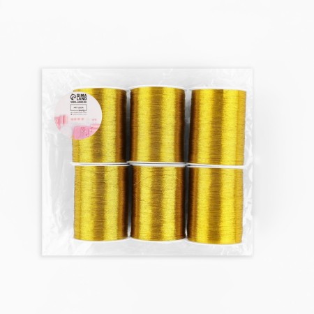 Metallized thread, 91 ± 1 m, gold color-3