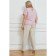 Female trousers, size 54, beige color