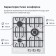 Hon surface Delvento V45V35W001, gas, 3 burners, white