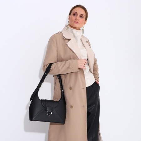 Women's bag with lightning, black color-7