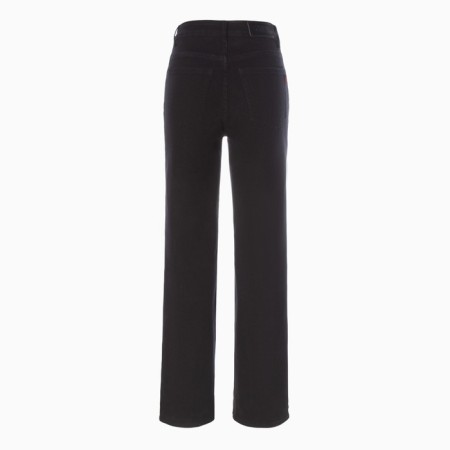 Palazzo jeans are female, black color, size 28-8