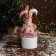 New Year's Jester "In an elegant suit" Music moves his head, 46 cm, lilac