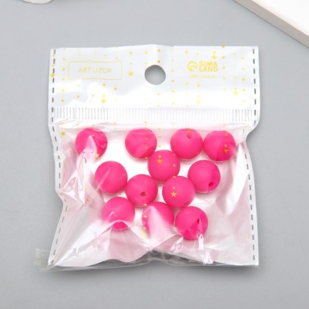 Busina silicone "Round" fuchsia d = 1.2 cm-2
