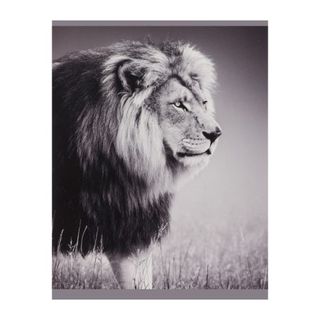A4 notebook, 48 sheets in the cage "King of the Beasts", cover cardboard chromerzats, block No. 2 (gray sheets)