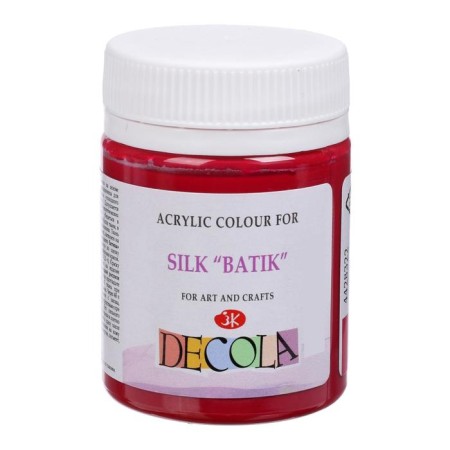 Silk paint "Batta", a bank 50 ml, ZHK Decola, pink 4428322 (water -based acrylic)-1