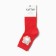 Women's socks kaftan "bear" size 36-39 (23-25 ​​cm), red