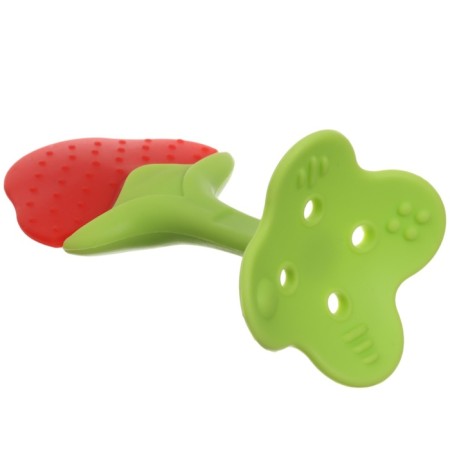 A set of silicone teeters "berry", with a rattle, 4 pcs., In the case, crumb I-10