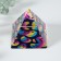 Souvenir glass pyramid "Smiles" 6x6x6 cm