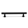 Cappio pk104 bracket handle, m/o 128 mm, d = 12 mm, plastic, black color