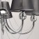 Ceiling chandelier "Federica", 5x40W E14, chrome 64x64x60 cm