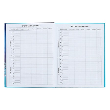 Universal diary for grades 1-11 Northern Lights, hard cover, holography, 40 sheets-5