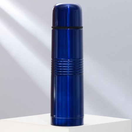 Thermos Mode Forrest, embossed, 500 ml, blue, retains heat 10-12 hours-1