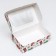 New Year. Folding box, confectionery packaging with the Window "New Year's Pattern", 25 x 15 x 7 cm