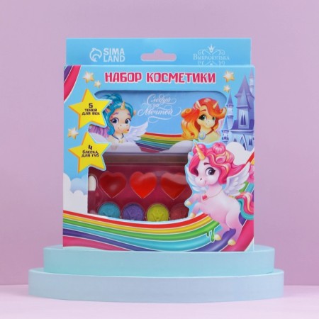 Gift set of children's shadows and lip glosses "Follow the dream"-2