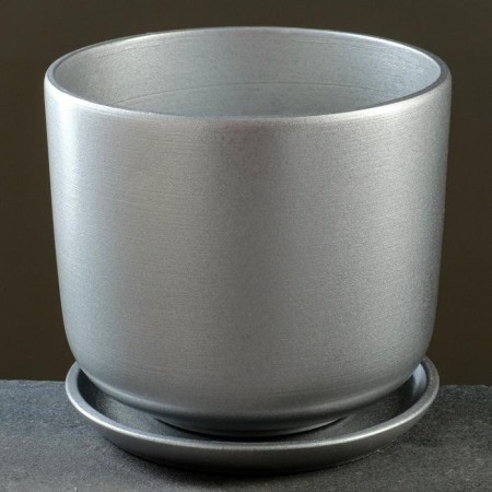 Flower Pot "Metallic" No. 4 (D18) cylinder, 3.1 liters