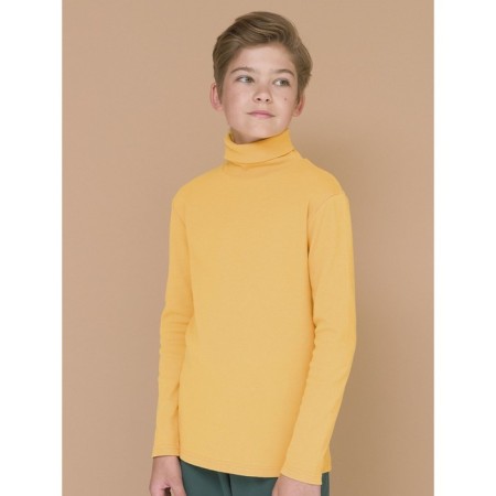 Turtleneck for the boy Pelican, height 122 cm, yellow color