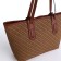 Luggage bag with lightning, medium size, brown color
