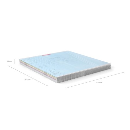 Notebook 12 sheet in the Erichkrause Coverprio Neon Classica, plastic cover, OFSET BOLK, 100%whiteness, mix-11
